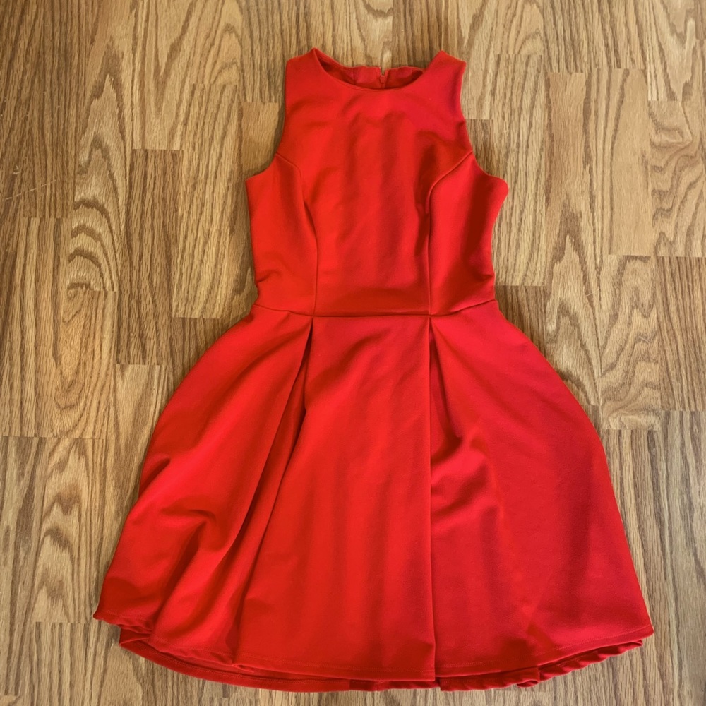 red dress